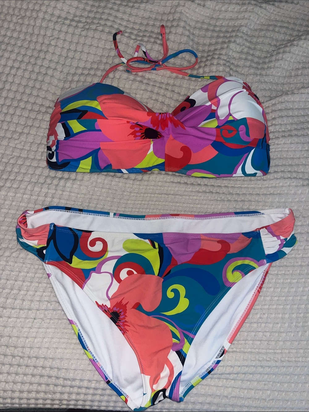 Floral Bandeau Bikini Set